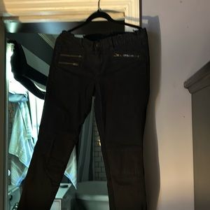 J Crew toothpick moto jeans size 32 zip pockets